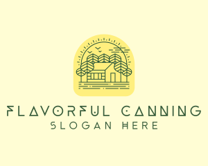 Forest Cabin House logo design