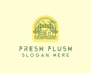 Forest Cabin House logo design