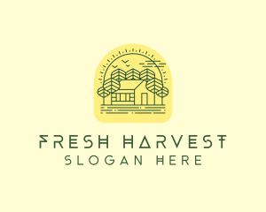 Forest Cabin House logo design