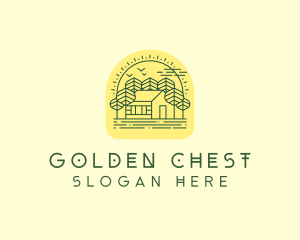 Forest Cabin House logo design