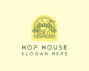 Forest Cabin House logo design