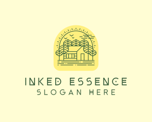 Forest Cabin House logo design