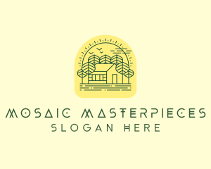 Forest Cabin House logo design