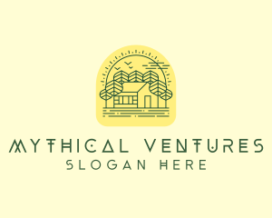 Forest Cabin House logo design