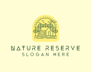 Forest Cabin House logo design