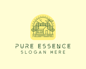 Forest Cabin House logo design