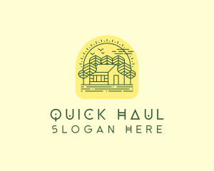 Forest Cabin House logo design