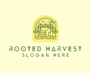 Forest Cabin House logo design