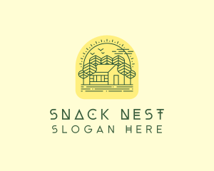 Forest Cabin House logo design