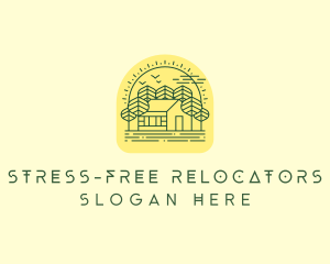 Forest Cabin House logo design