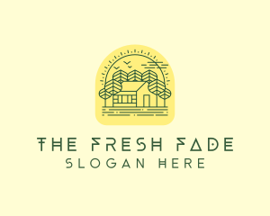 Forest Cabin House logo design