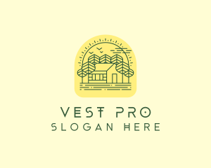 Forest Cabin House logo design