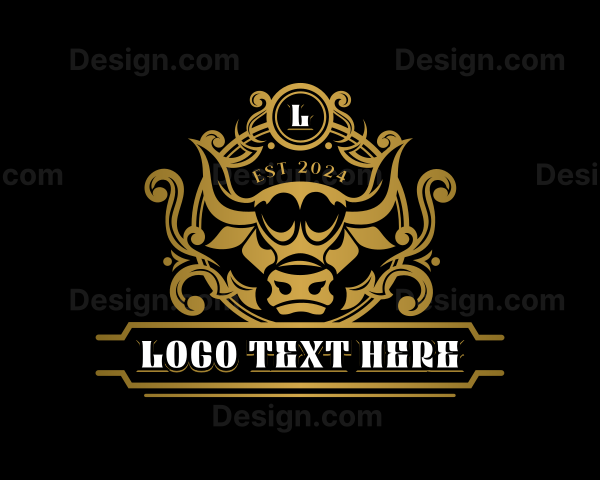 Bull Rodeo Bullfighting Logo