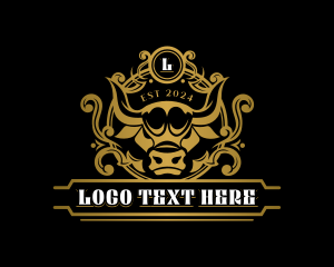 Bull Rodeo Bullfighting logo