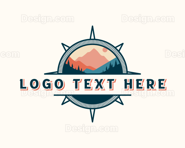 Navigation Compass Outdoor Travel Logo