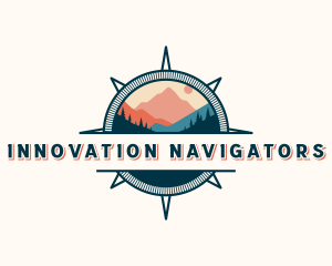 Navigation Compass Outdoor Travel logo design