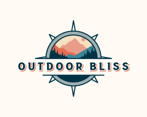 Navigation Compass Outdoor Travel logo design