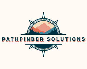 Navigation Compass Outdoor Travel logo design