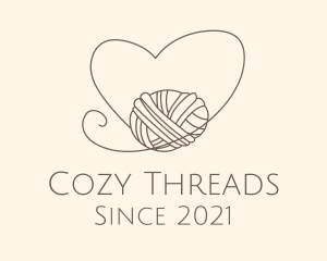 Heart Thread Weave logo design