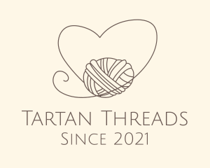 Heart Thread Weave logo design