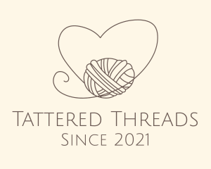 Heart Thread Weave logo design