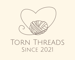 Heart Thread Weave logo design