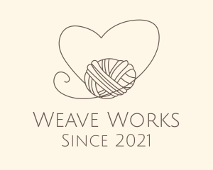 Heart Thread Weave logo design