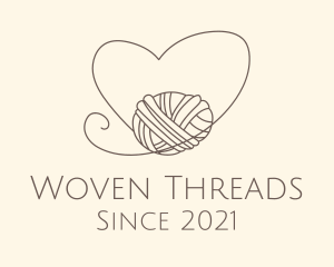Heart Thread Weave logo design