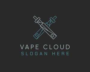 Nicotine E-Juice Vape logo design