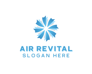 HVAC Wind Cooling logo design