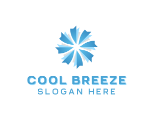 HVAC Wind Cooling logo design