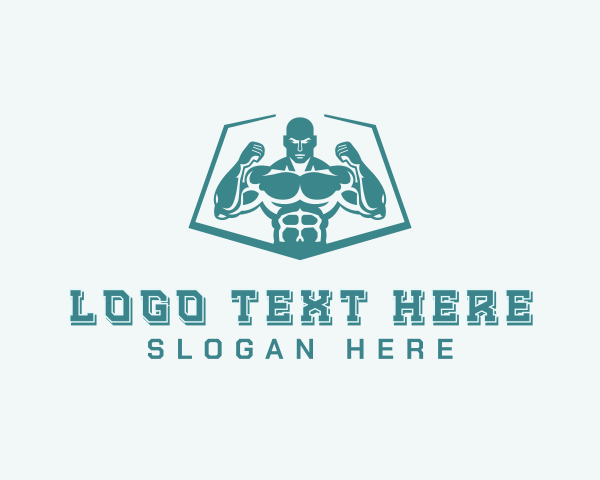 Bodybuilding logo example 1