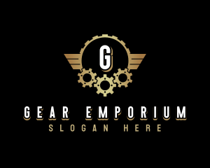 Metallic Gear Wing logo