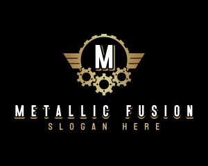 Metallic Gear Wing logo