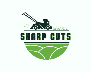 Grass Lawn Mower Gardening  logo design