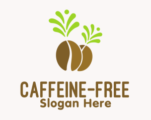 Organic Coffee Bean  logo design