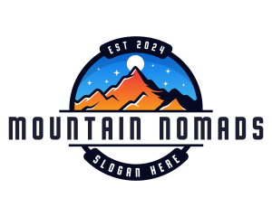 Night Mountain Camping logo design