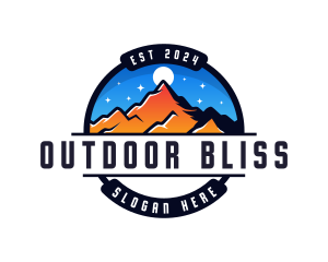 Night Mountain Camping logo design