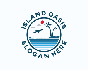 Tropical Island Travel logo design