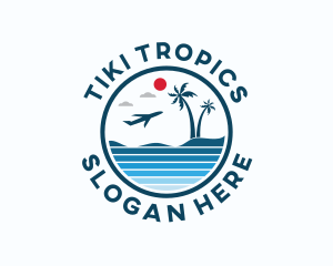 Tropical Island Travel logo design