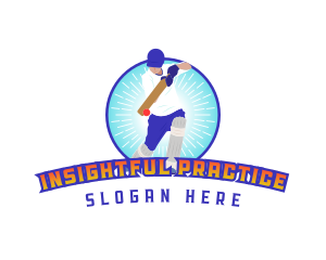 Varsity Cricket Player logo