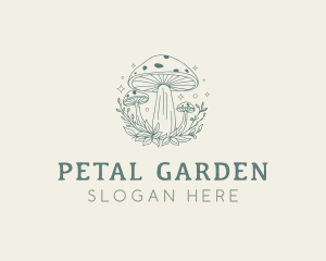 Herbal Mushroom Fungus logo design