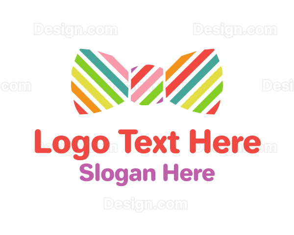 Rainbow Bow Tie Logo