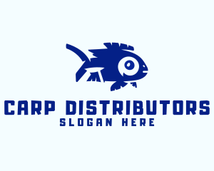 Freshwater Carp Fish logo