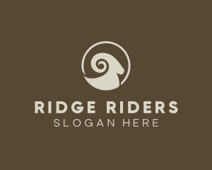 Big Horn Ram Sheep logo design