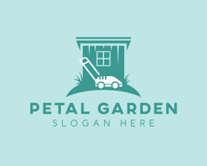 Lawn Mower Gardening logo design