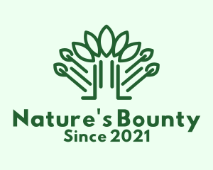 Green Forest Nature  logo design