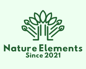 Green Forest Nature  logo design