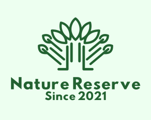 Green Forest Nature  logo design