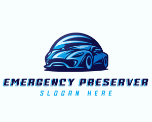 Sports Car Automobile logo design